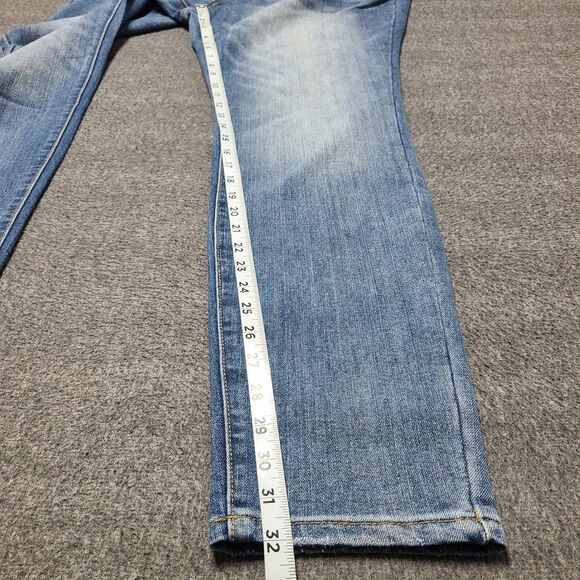 Ashley Stewart Womens Jeans 16 Slim Straight‎ Skinny Light Wash Denim Pants - Picture 2 of 9